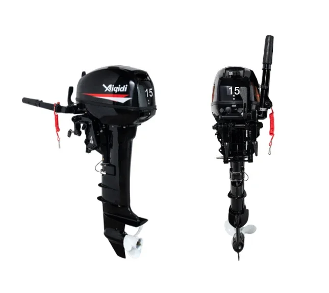 

Marine Motor Water Sports Outboard Engine 15HP AIQIDI Popular Manual Tilt 2-Stroke Outboards