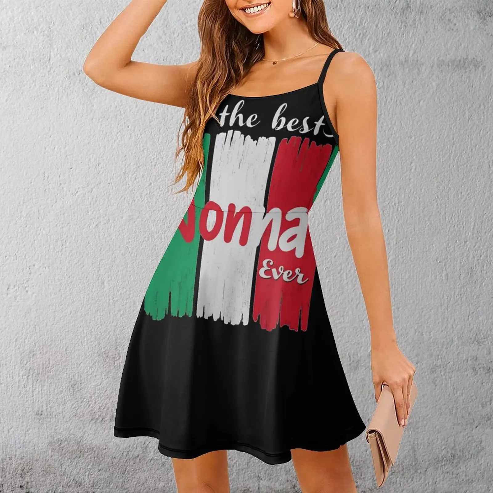 

Экзотическое женское платье на бретельках с итальянским флагом Vissreat Art Print, забавное женское платье для вечеринок в стиле компьютерщика, новинка, платье на бретелях