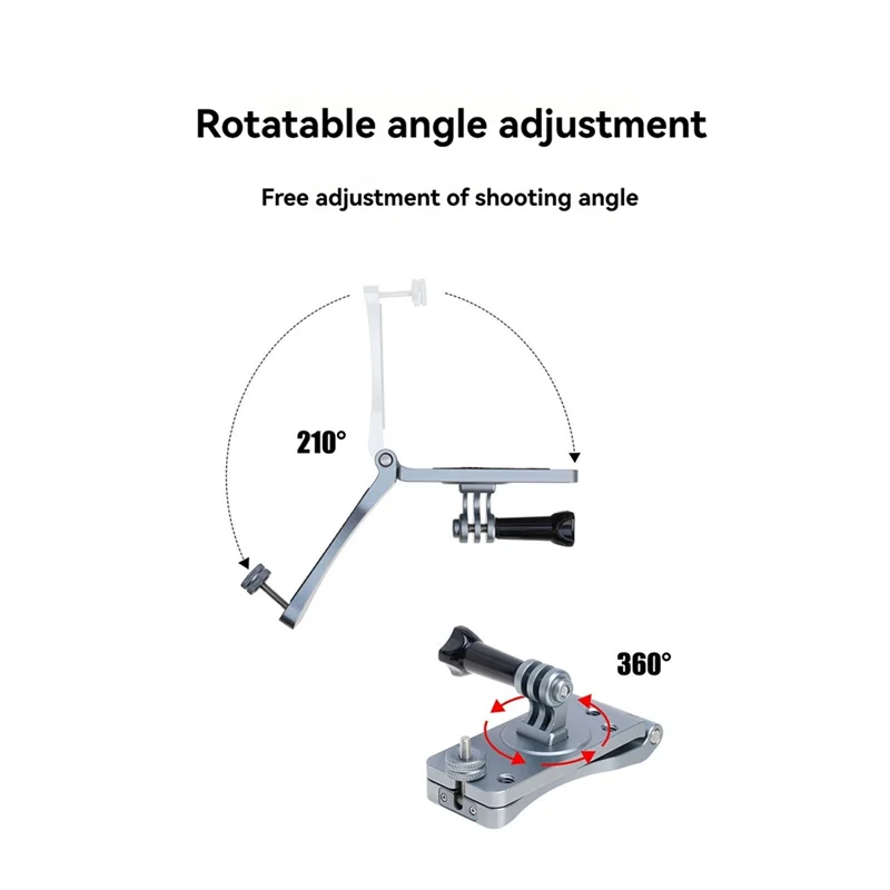 ABKI-Backpack Clip For DJI Osmo/Insta360/Gopro13 Action Camera Buckle Fixed Base Camera Accessories Clamp Mount Holder