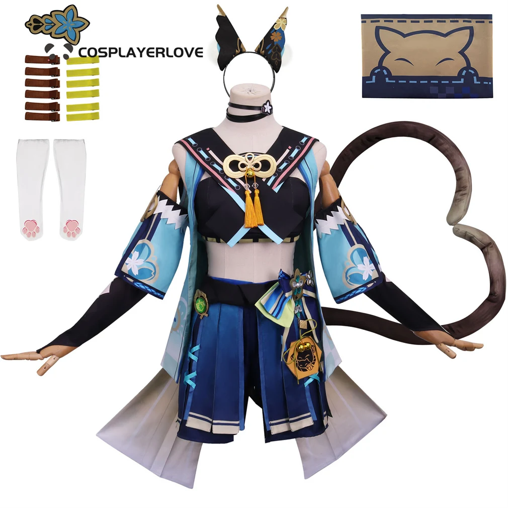 

IN STOCK geshin impact Kirara halloweeen Cosplay Costume Halloween Outfit