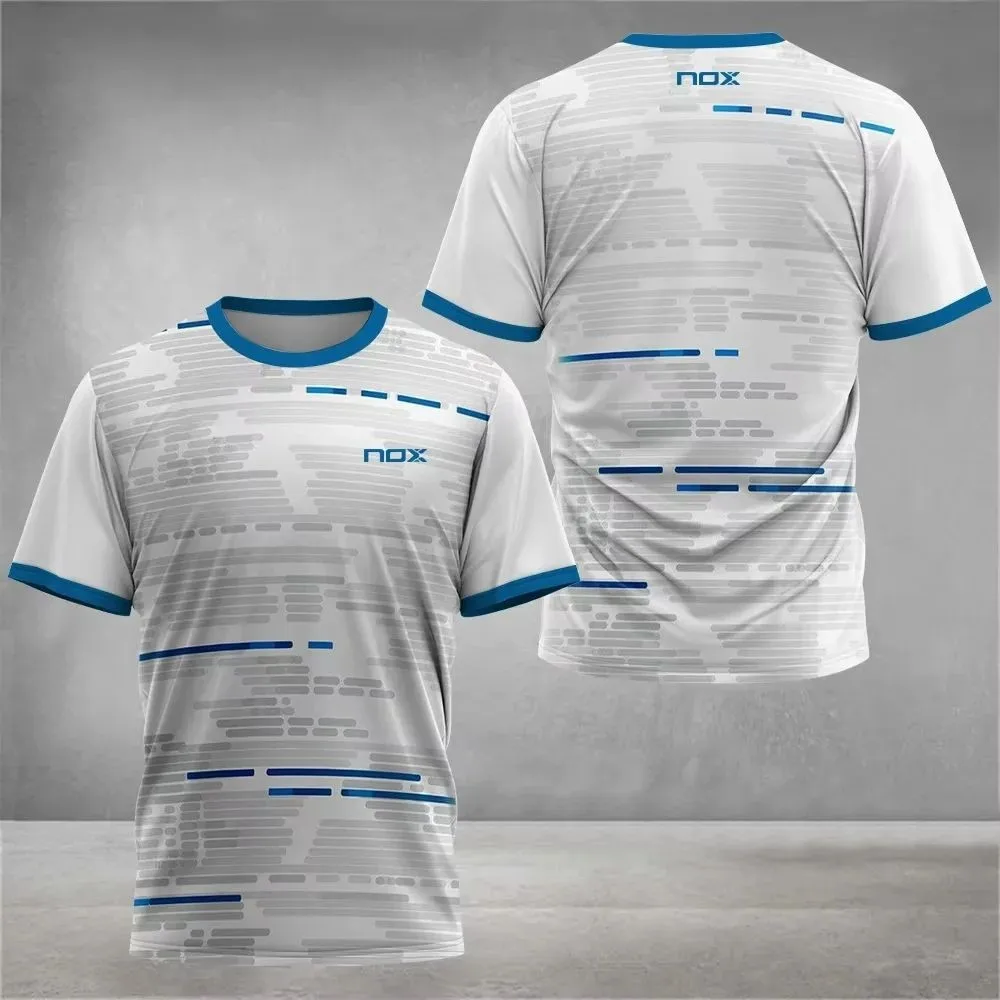 تي شيرت رجالي صيفي جديد من ألياف البوليستر كاجوال أنيق يسمح بمرور الهواء بنمط مطبوع مناسب للارتداء في الهواء الطلق #4