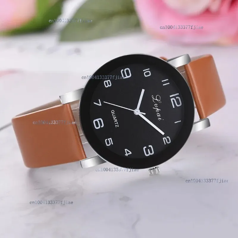 Newest Fashion 2024 Women Watches Casual Quartz Leather Band Watch Analog Wristwatch Clock Gift Luxury Relogio Feminino