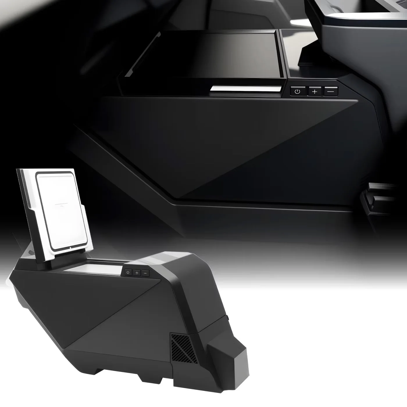 Car Fridge 18L Center Console Floor Refrigerator for Tesla Cybertruck Freezer Travel Camping Freezers Coolers Food Keep Fresh