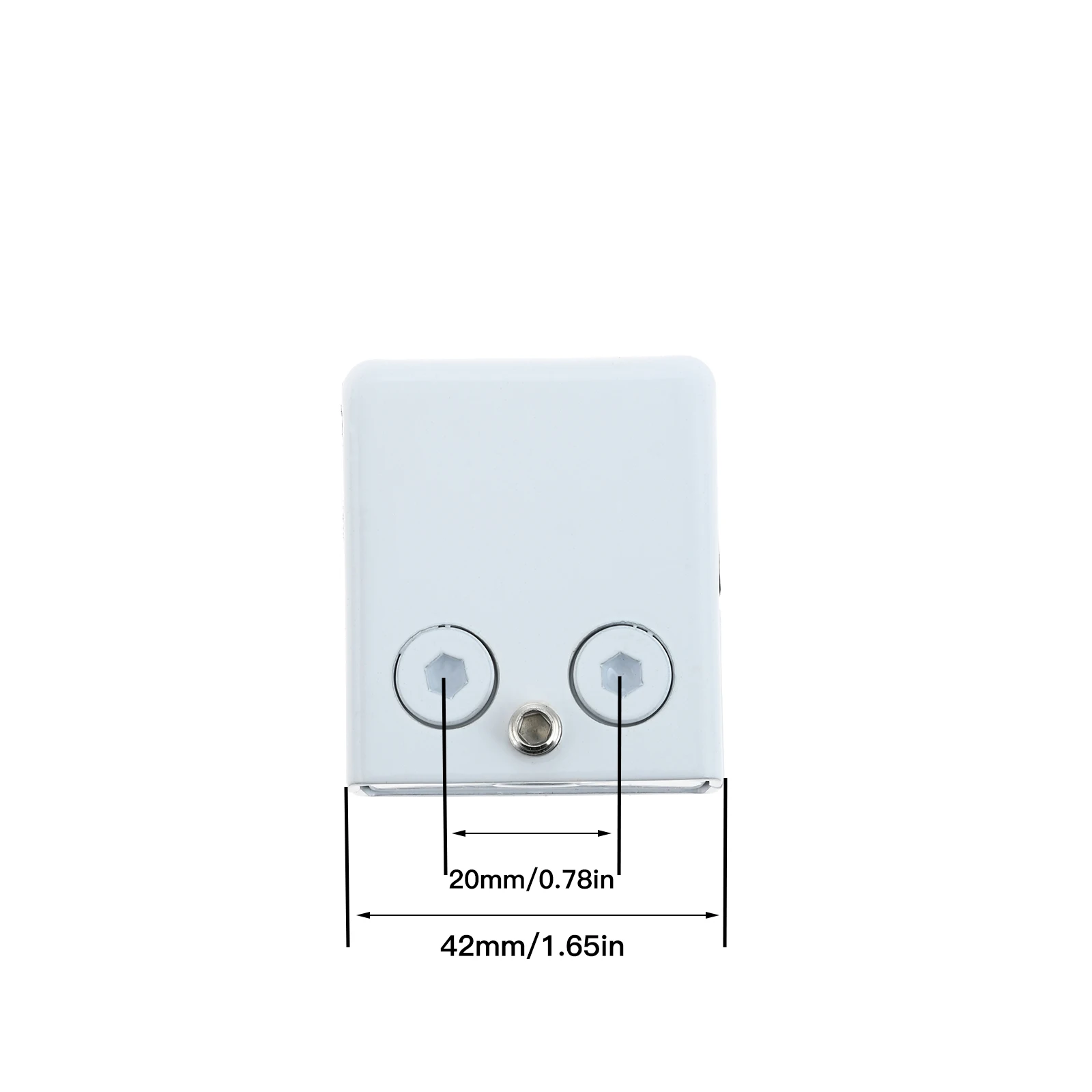 8Pcs White Glass Clamps Fit 8-10mm Thickness Glass for Parapet Stairs Handrail 304 Stainless Steel Glass Clip Bracket