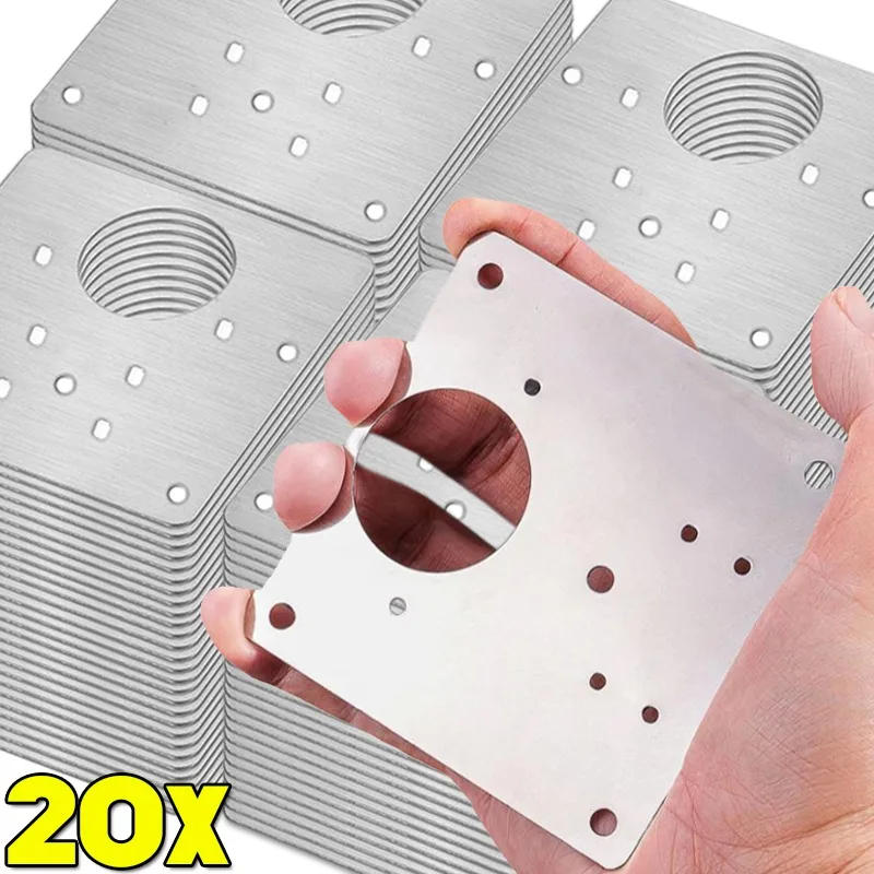 

Stainless Steel Cabinet Hinge with Screws Furniture Door Hinge Mounting Plate Kits Home Kitchen Cupboard Hardware Repair Tools