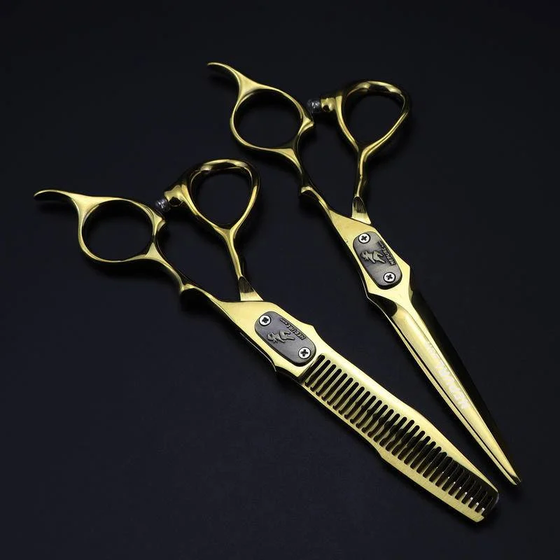 

Professional 6inch Hair Scissor Cutting Barber Salon Thinning Shear Stainless Steel Cutting Kit Home Hairdressing Tool