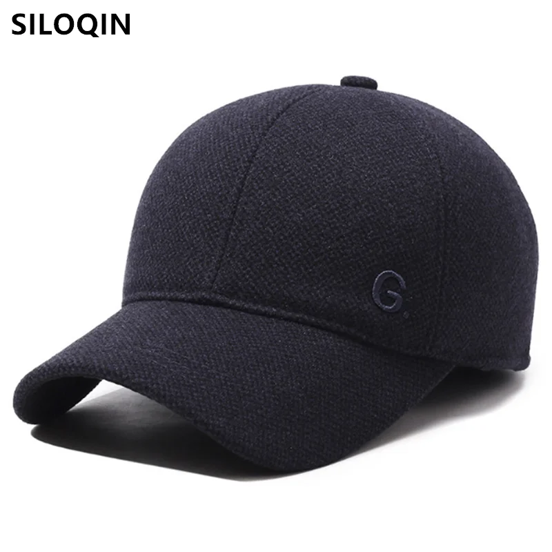 

NEW Winter Men's Cap Plush Thickened Warm Baseball Caps Coldproof Earmuffs Hats For Men Golf Cycling Sports Cap Snapback Cap