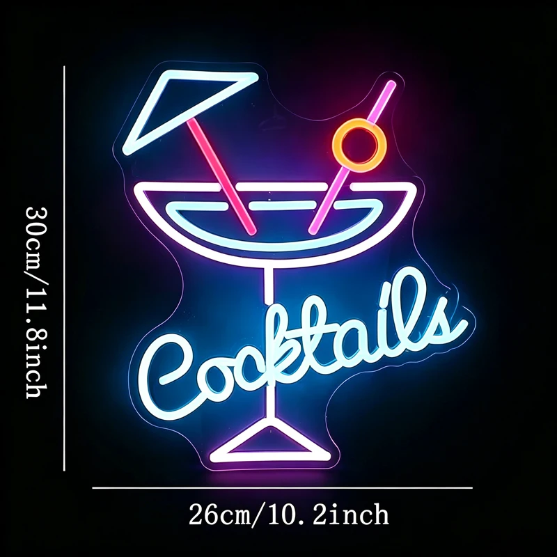 Cocktail Bar Neon Sign Led Neon light for Bar Shop Restaurant Storefront Bar Wall Decoration Business Sign view 6