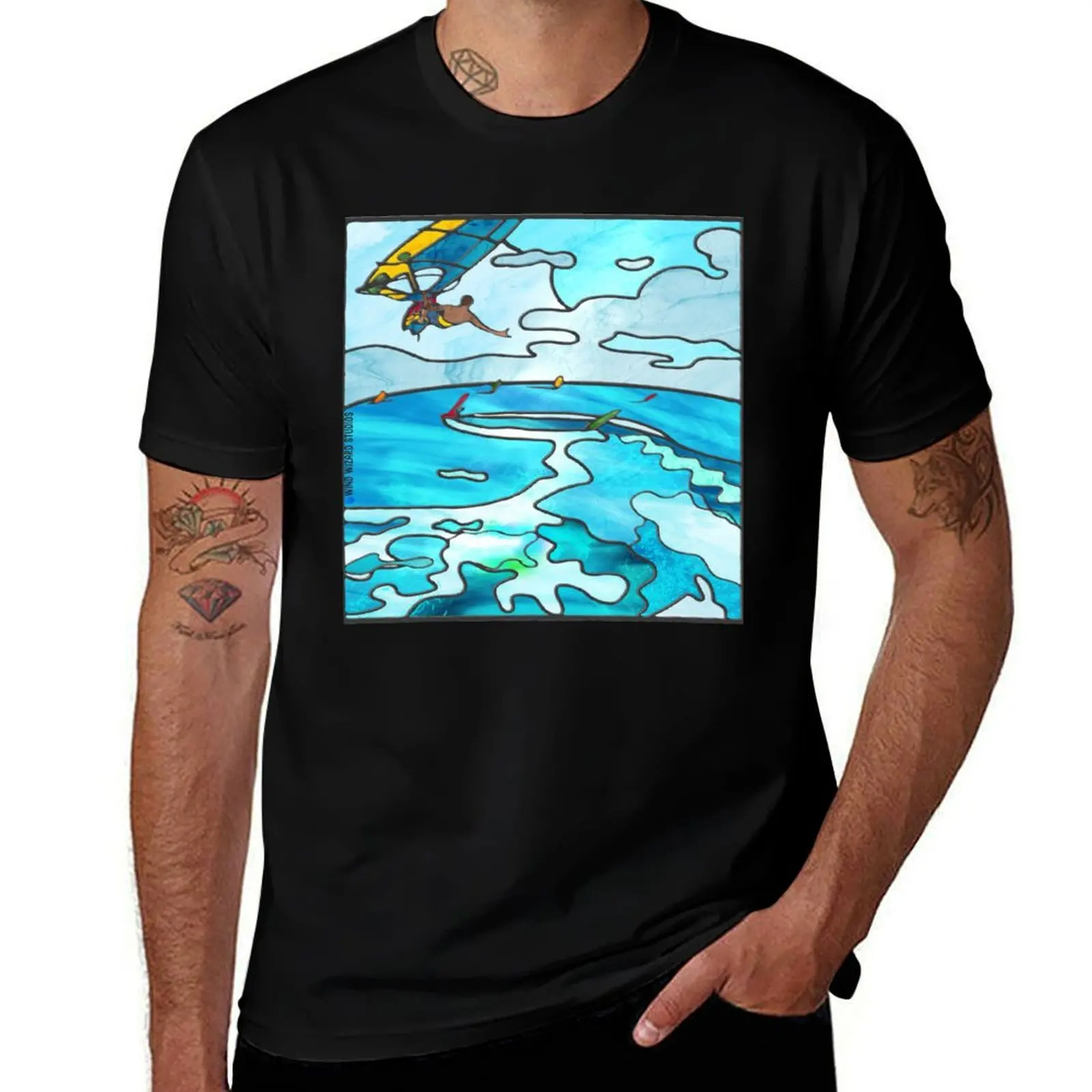 Airborne Attitude - Saluting the Hawaiian Air Force T-Shirt Casual Daily Wear Short Sleeve Top T-Shirt