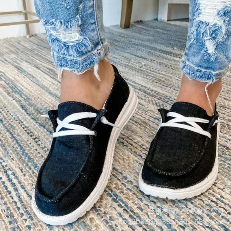 Summer Autumn New Style Fashion Cloth Women\'s Thin Shoes Breathable Comfortable Canvas Casual and Lightweight Women\'s Shoess56