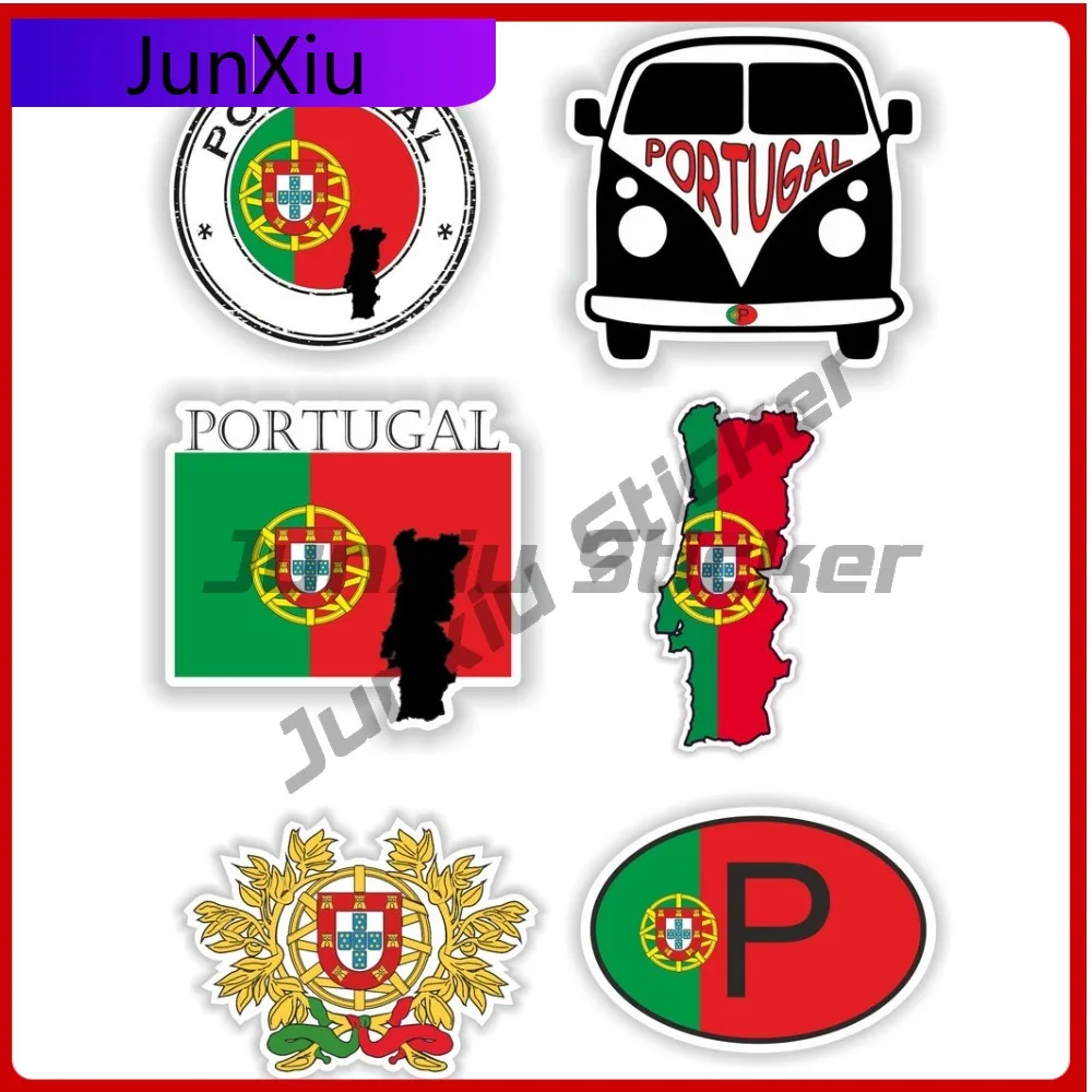 

Portugal Set Cute Wall UV Resistant Decal Vinyl Funny Stickers Boat Vinyl Symbol Sticker Anime Fade Bumper Motorcycle Decal