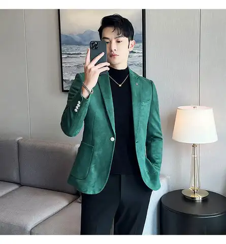 6 best sales कोरियाई शैली पुरुषों के लिए ब्लेज़र - №5