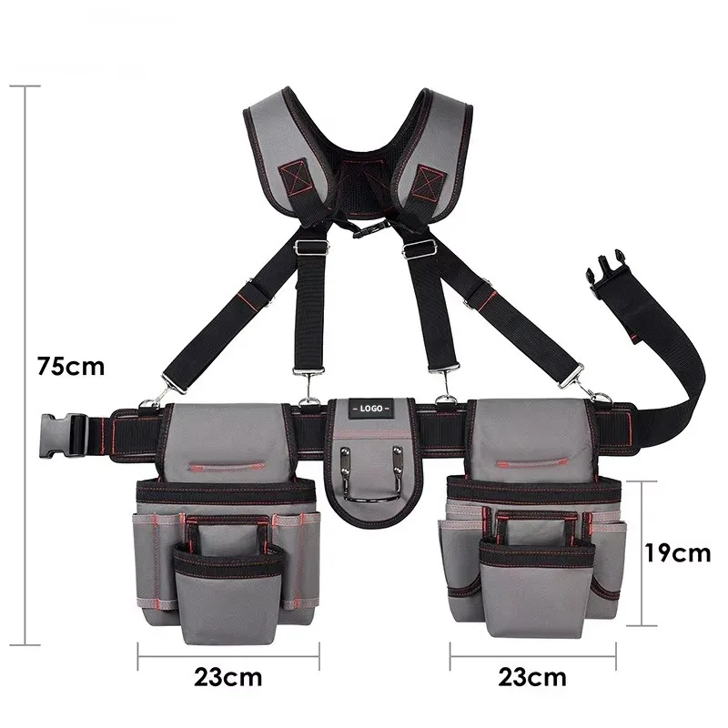 النايلون سقالة اللوحة أداة كهربائي الخصر حقيبة حزام المنظم-دعم OEM