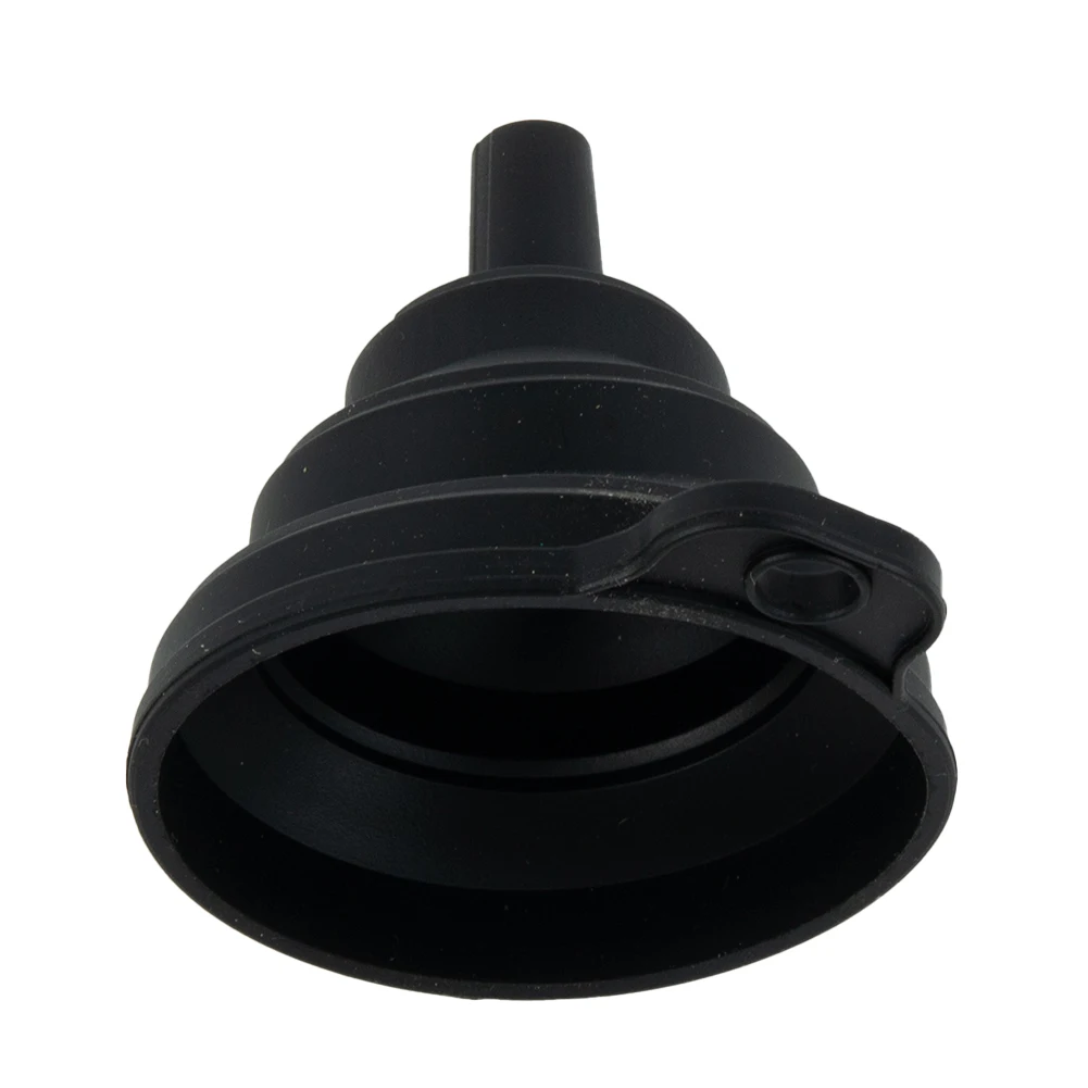 Car Funnel Collapsible Silicone Oil 12g Wash Coolant 7cmX6cm Black Filler Screen Silicone Supplies -20°C To 220°C