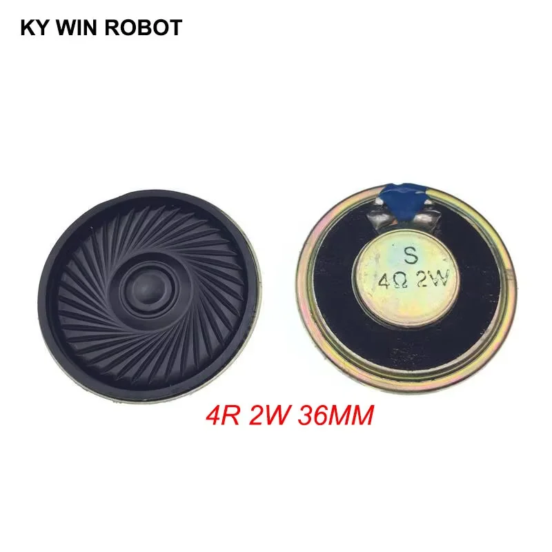 

2pcs/lot New Ultra-thin Mini speaker 4 ohms 2 watt 2W 4R speaker Diameter 36MM 3.6CM thickness 5MM