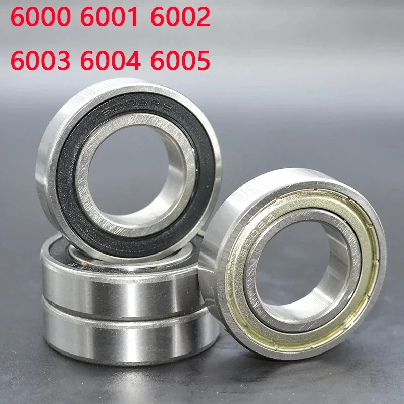 10PCS 6000ZZ 2RS 6000RS 6000-2RS 6005ZZ 6000-2RSH 10x26x8 10*26*8 mm Rubber Seal High Quality Deep Groove Ball Bearings