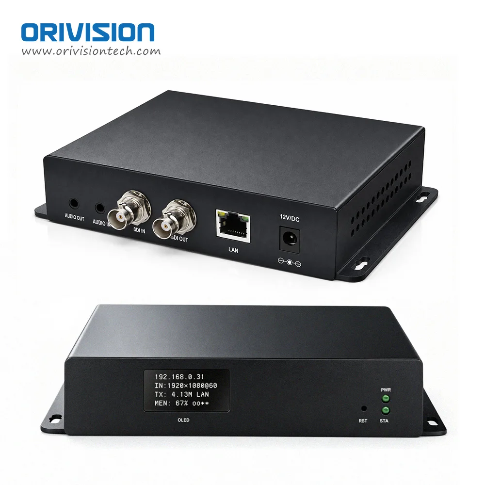 ORIVISION H.265 HD 1080P60 SDI Video Encoder Hardware Live Streaming Encoder with SRT RTMP RTSP for  Broadcast