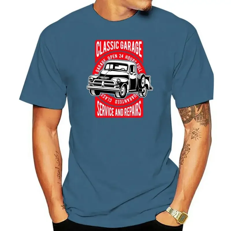 Muscle Car Classic American Car Hot Rod  O-Neck Hipster Tshirts Newest Fashion Pick Up Truck T-Shirt graphic t shirts oversized