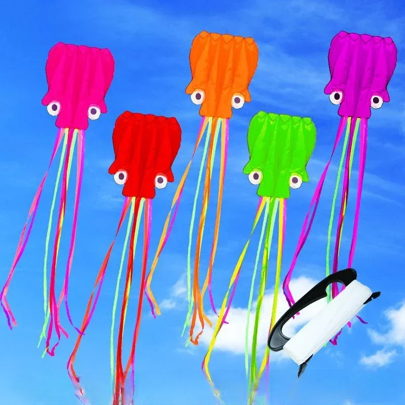 Easy Fly Octopus Kite Outdoor Fun Sports Beach Kids Children Buitenspeelgoed Cometas De Viento Outdoor Toys Kites