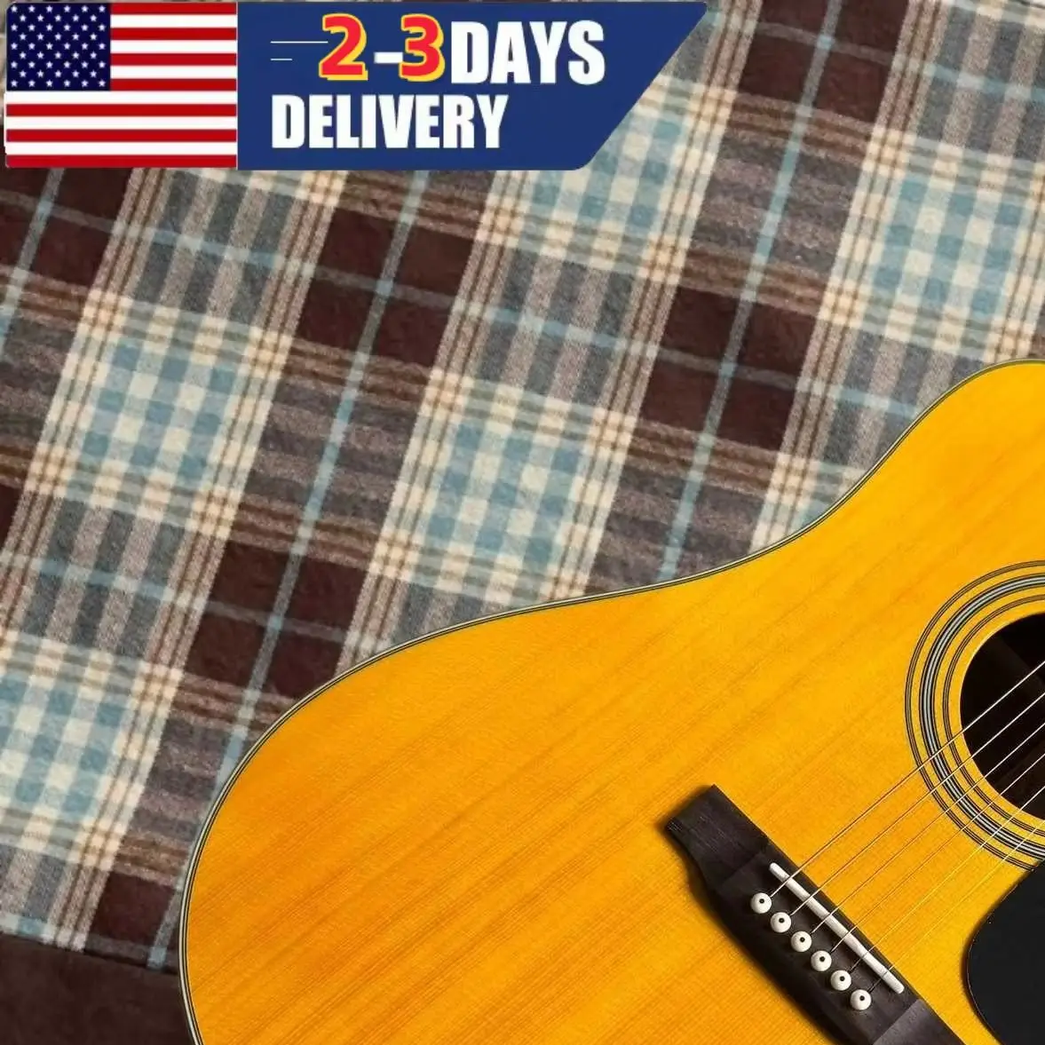 Surprise Discount Yellow D-28 Acoustic Guitar 6-String Spruce Top Rosewood Fingerboard Exquisite Instrument Suitable for Beginner Learning