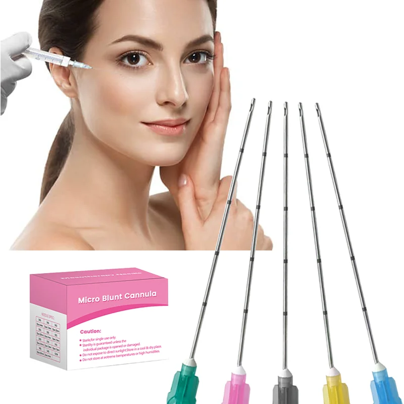 

Precise Micro Tip Blunt Cannula Sterile Medical Fine Needle 18G 22G 25G 38mm 50mm 70mm Painless Blunt cannula Fillers Needle