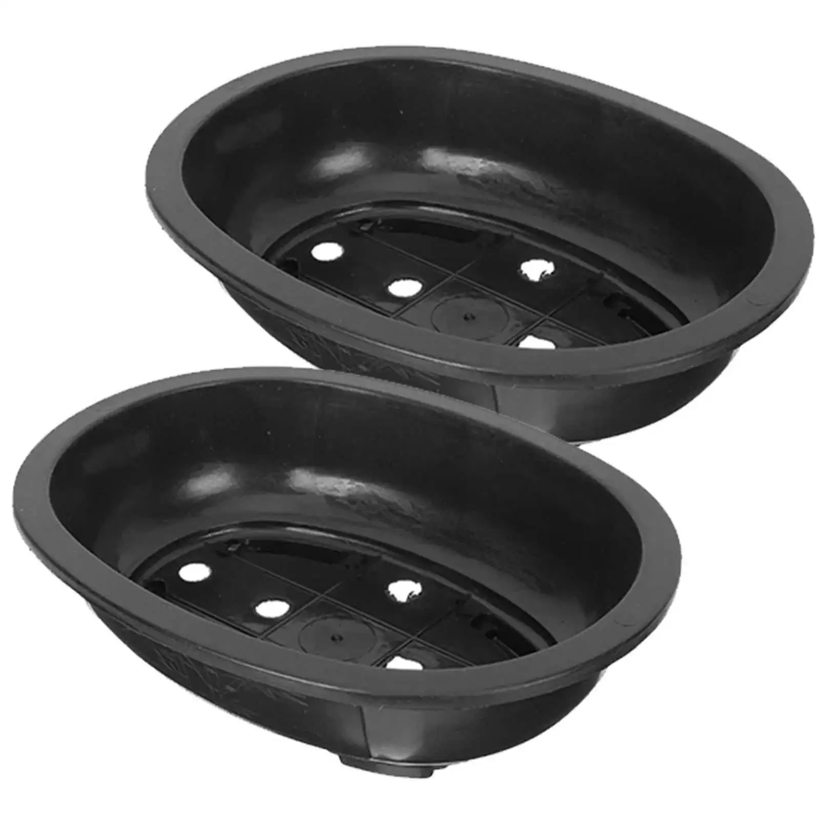 Bonsai Planting Pots Set Oval Plastic Containers for Indoor Outdoor Planters and Home Gardening