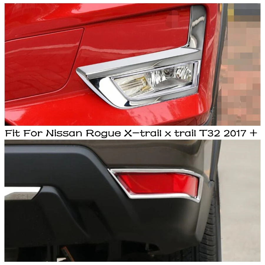 

Front Rear Fog Lights Lamps Frame Decoration Cover Trim Accessories Exterior For Nissan Rogue X-trail x trail T32 2017 - 2020