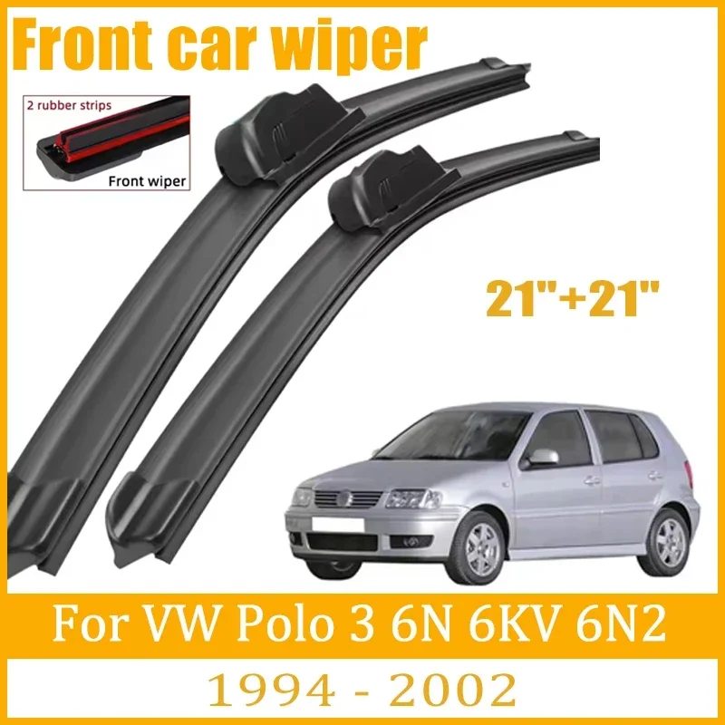 For Volkswagen Polo 3 6N 6KV 6N2 1994-2002 1955 1996 1997 Wiper Front Wiper Blades Windshield Windscreen Window Brush 21