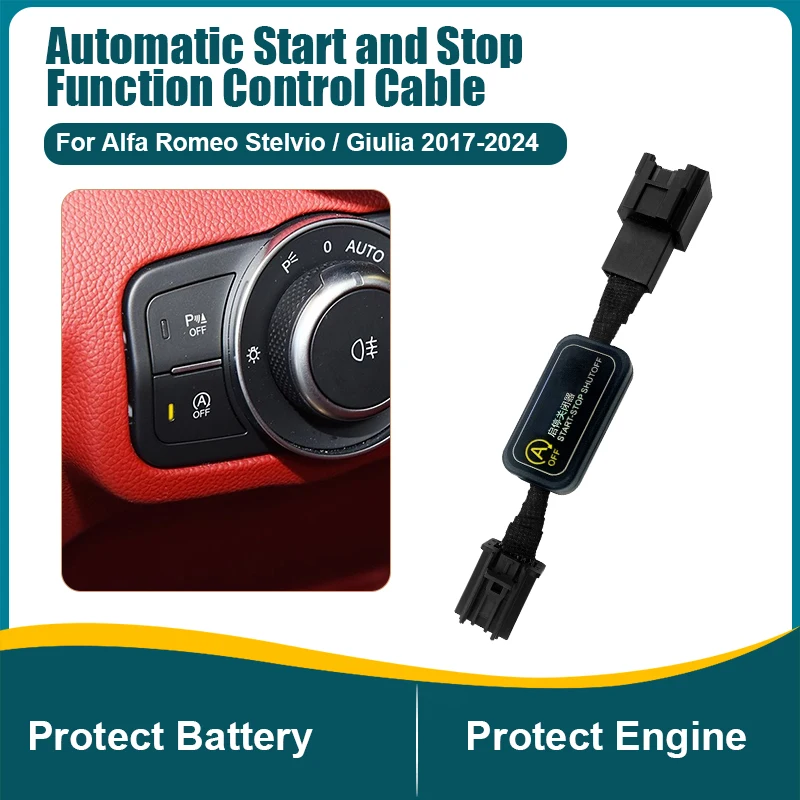 

Автоматическая система остановки и запуска двигателя, датчик управления устройством, заглушка, кабель остановки для Alfa Romeo/ Giulia 2017-2024, аксессуары