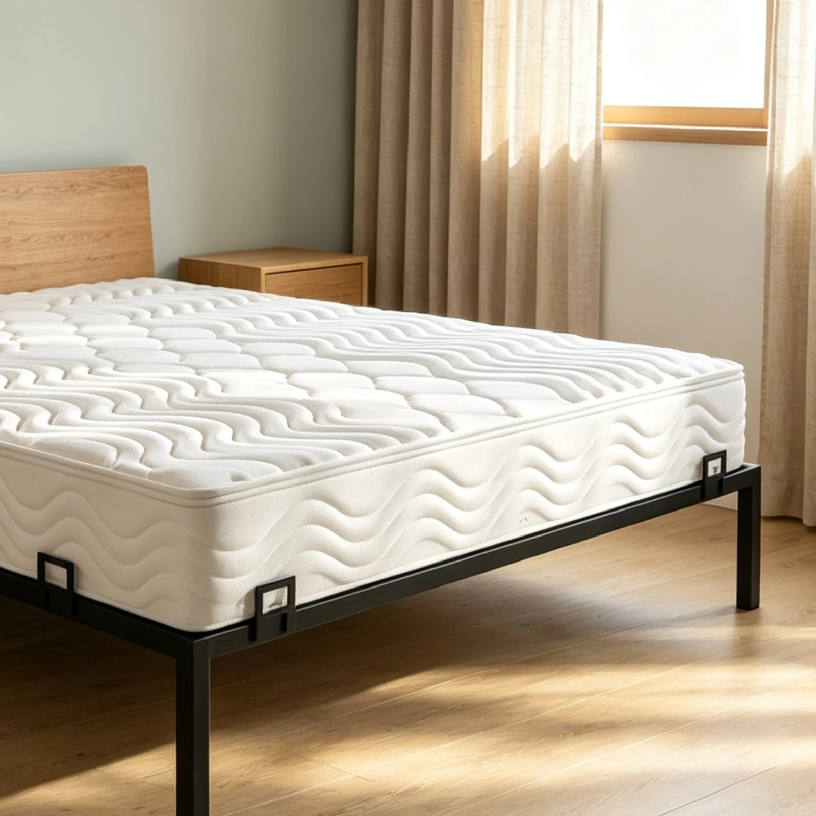6 Pieces Mattress Retainer Clip Scratch-Resistant Mattress Slide Stopper Bed Frame Accessory Universal Hardware Sturdy