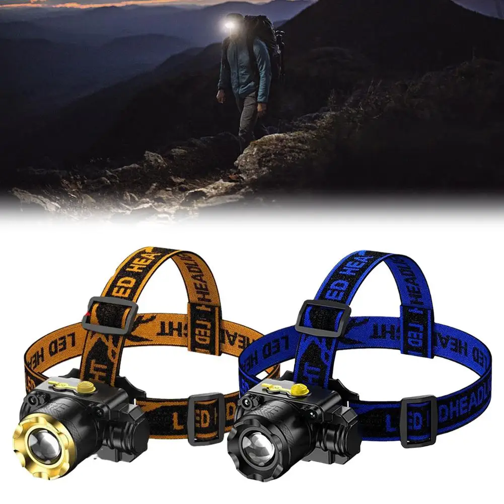 Recarregável LED Zoom Lanterna Luz, Fonte de Luz, Caça Tocha, Pesca Lâmpada, Camping Lâmpada, V4n2