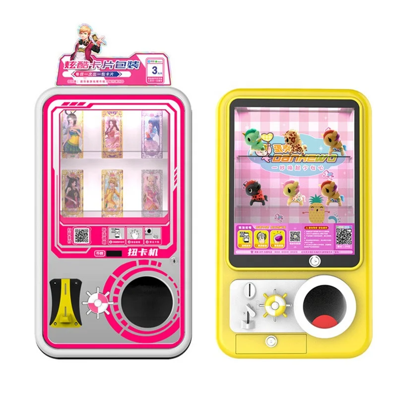 Card Twist Gachapon Game Sticker Vending Machines Pink Gacha Toy Gashapon Vending Machine