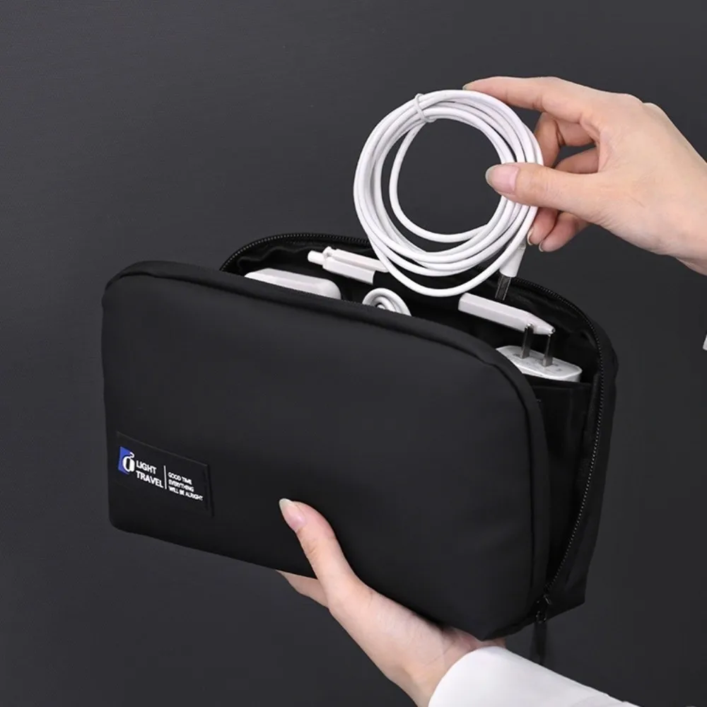 حقيبة تخزين المنتجات الرقمية متعددة الطبقات، سعة كبيرة، متعددة الوظائف، منظم الكابلات، مقاومة للغبار، متعددة الطبقات