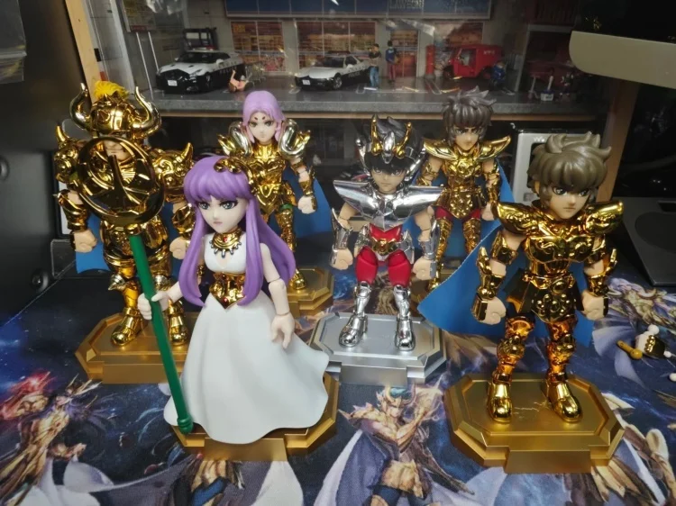 KAYOU سانت سيا بطاقة الشكل كتلة أسطورة الأرض المقدسة أثينا الحمل ليو صندوق أعمى عمل نموذج لجسم دمية لعبة