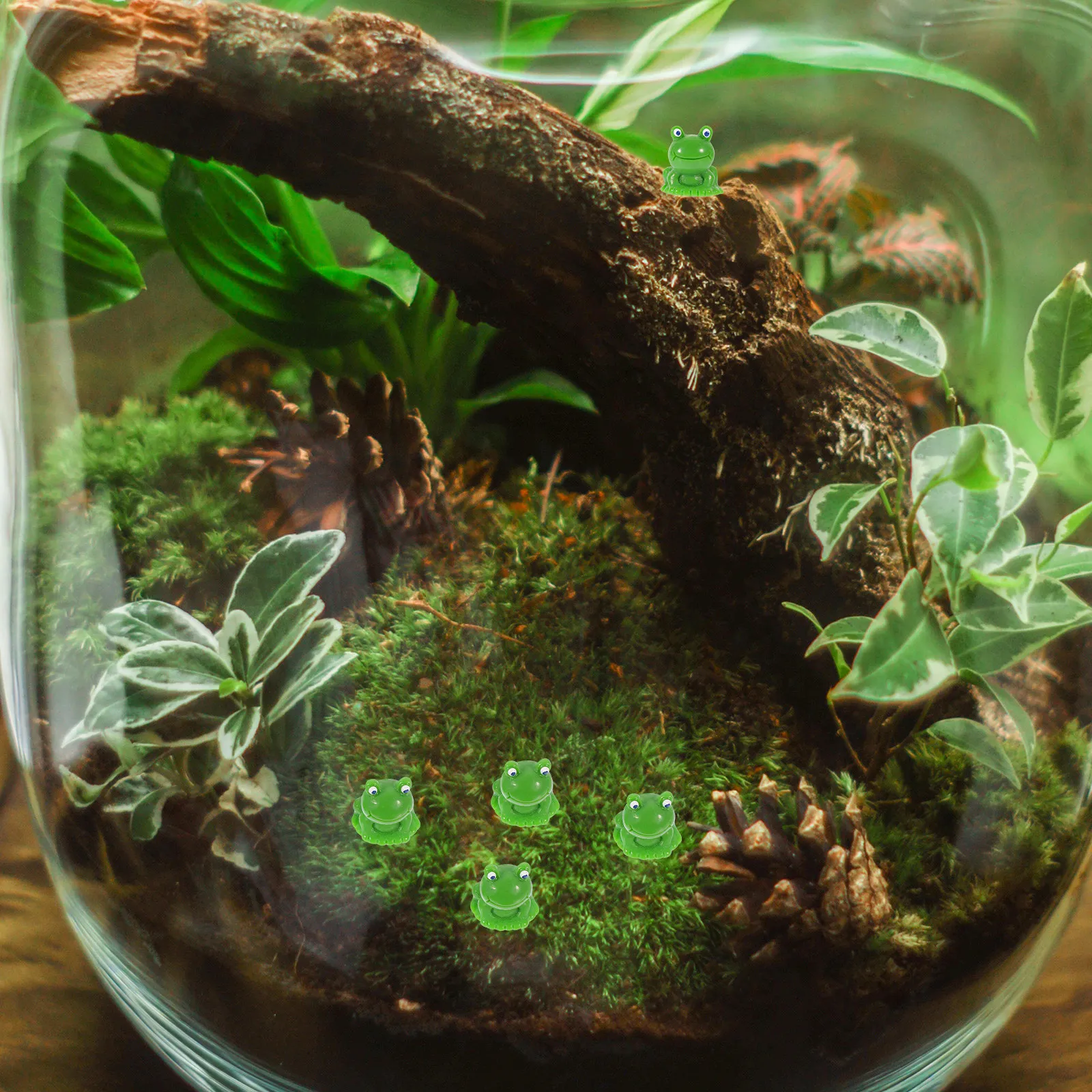 

30Pcs Artificial Miniature Frogs Resin Decoration Mini Pond Garden Moss Landscape Bonsai Ornaments Micro Landscape Frog