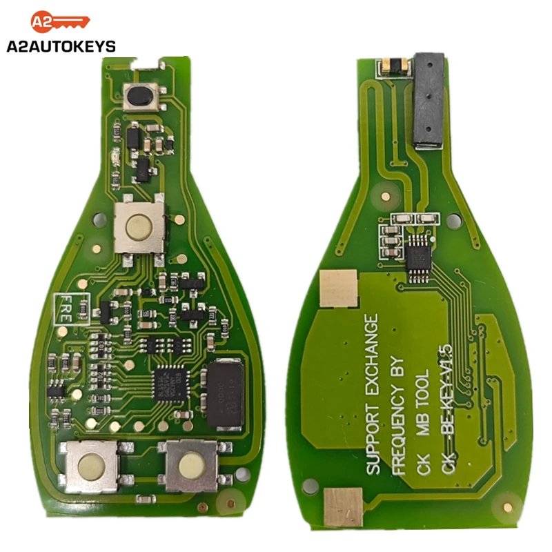 A2AUTOKEYS 3 Buttons 315/433 MHZ Smart Remote Car Key For Mercedes Benz Year 2000+ Supports BGA