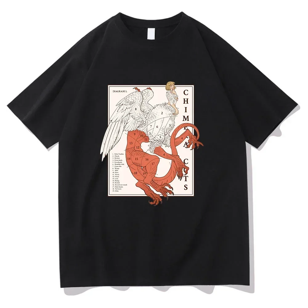 Delicious in Dungeon Falin Chimera Cuts Tshirt Fashion Women's Harajuku Marcille Chilchuck T-shirt Unisex Vintage T