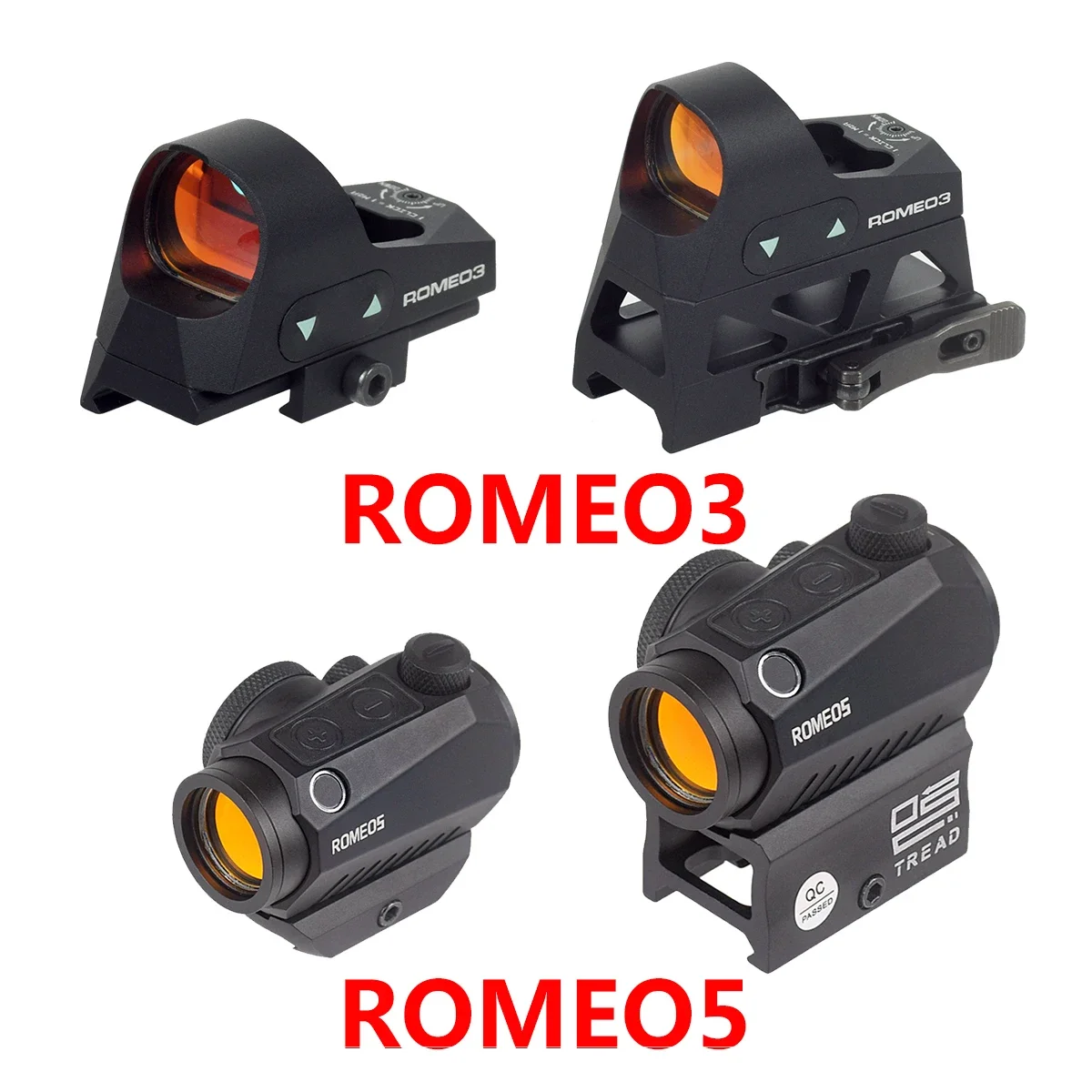 Tactical ROMEO3 ROMEO5 Trijicon RMR Red Dot Sight Scope Optics Reflex Sight For Rifle AR15 M4 Riflescope 20mm Picatinny Rail