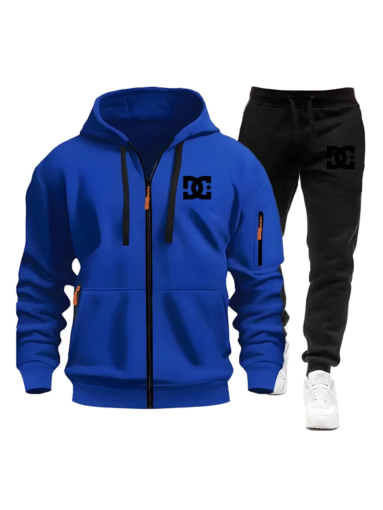 Men's Casual Fashionable Hoodie Set for Autumn Winter Comfortable Personalized Jogging Suit Sport Pants Matching Tracksuit