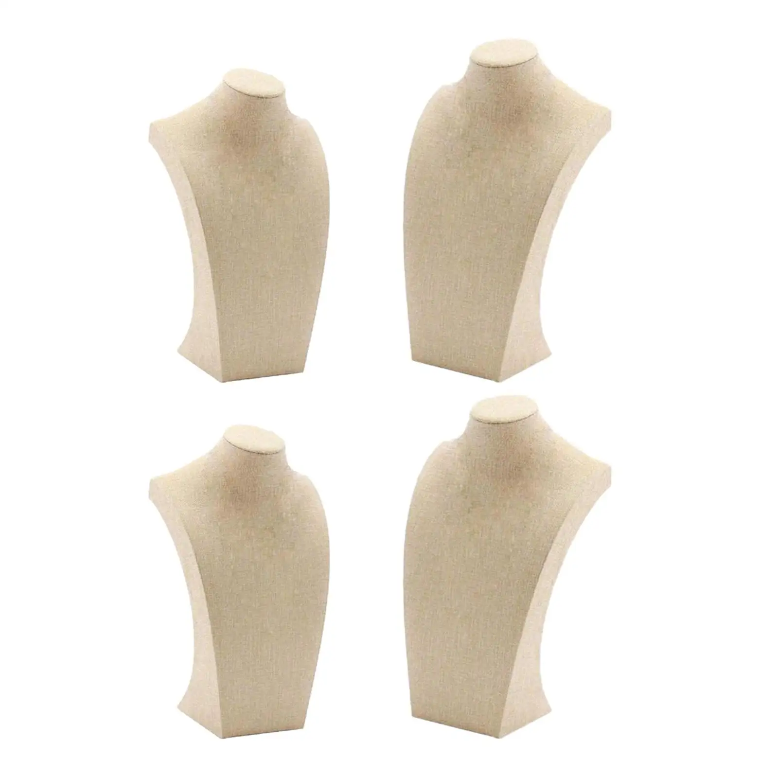 4x Necklace Display Chain Jewelry Figure Holder Organizer for Home Retail