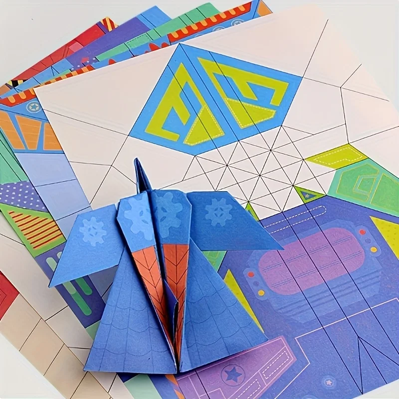 36-piece origami airplane kit, 3D foldable aircraft model, creative DIY handicraft, perfect for party favors and gifts  Q3260