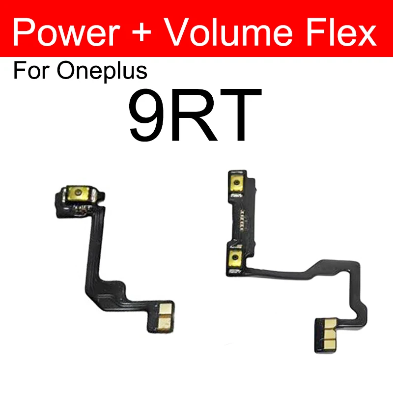 Power Volume Flex For OnePlus 1+ 9 9R 9 Pro On OFF Power Volume Buttons Flex Cable Side Keys Flex Cable Parts