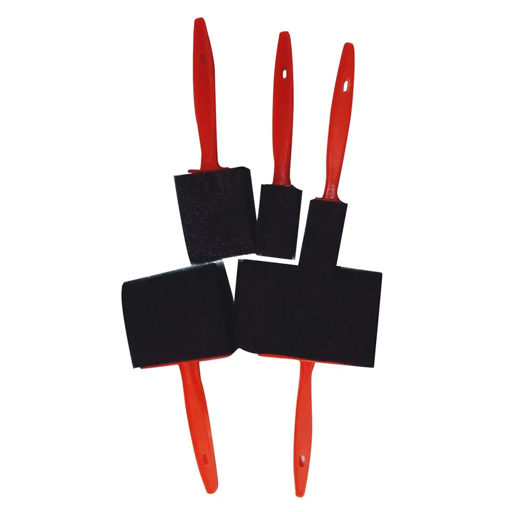 20Pcs Sponge Paint Brush with Beveled Polyurethane Tip for Crafts Scrapbooking Mixed Media Art Drawing Stains Varnishes Children