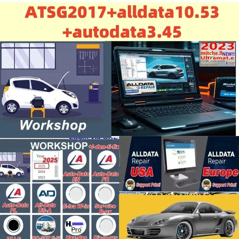 إصلاح السيارات الجديد Alldata 2024 EU&US,Alldata V10.5,mitch..ell,Elsa-win6.0,Vivid 2018.01,auto data 3.45,E T K 8.3 #1
