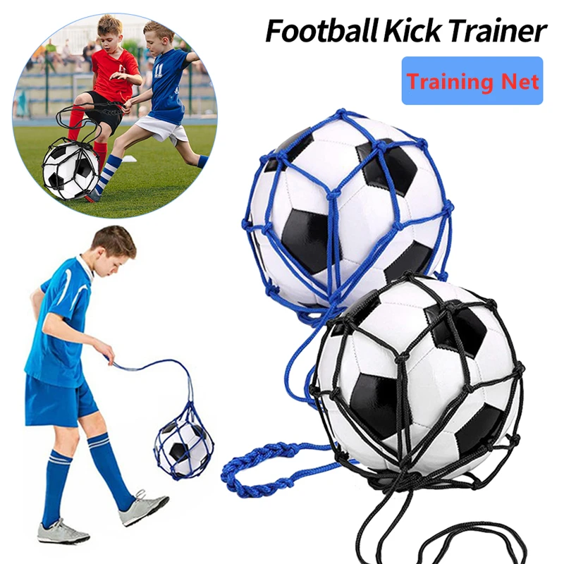 Soccer Return Trainer Net Fits Ball Size 3 4 5 Soccer Training Aids Soccer Ball Net Kicker for Youth Adults Training Equipment