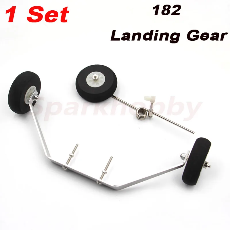 1Set 1.2m Cessna182 Aluminum Alloy Main Landing Gear Upgrade Aircraft Model RC Parts 55mm Wheel Tire Kit For 182 Aircraft RC DIY