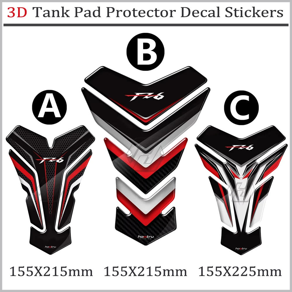 

Motorcycle accessory decoration For Yamaha FZ6 FZ6S FZ6N FZ6 Fazer Tank 3D Motorcycle Tank Pad Protector Stickers