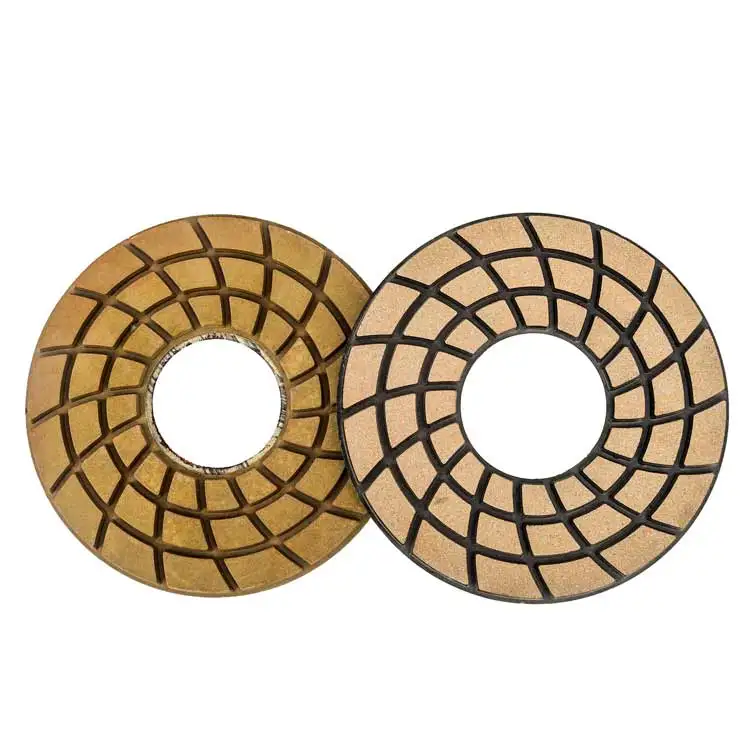 Almofada de polimento abrasiva seca de diamante de 3 polegadas para moedor de piso de concreto grão 30 50 100 200 400 800 1500 3000 Buff