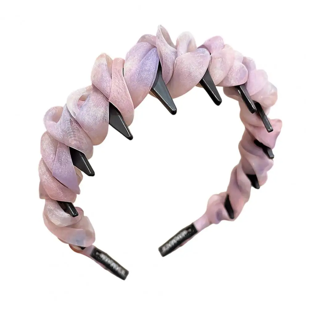 

Retro Headband with Anti-slip Comb Design Vintage Skull Pearl Headband with Anti-slip Ribbon Reversible for Stylish for Secure