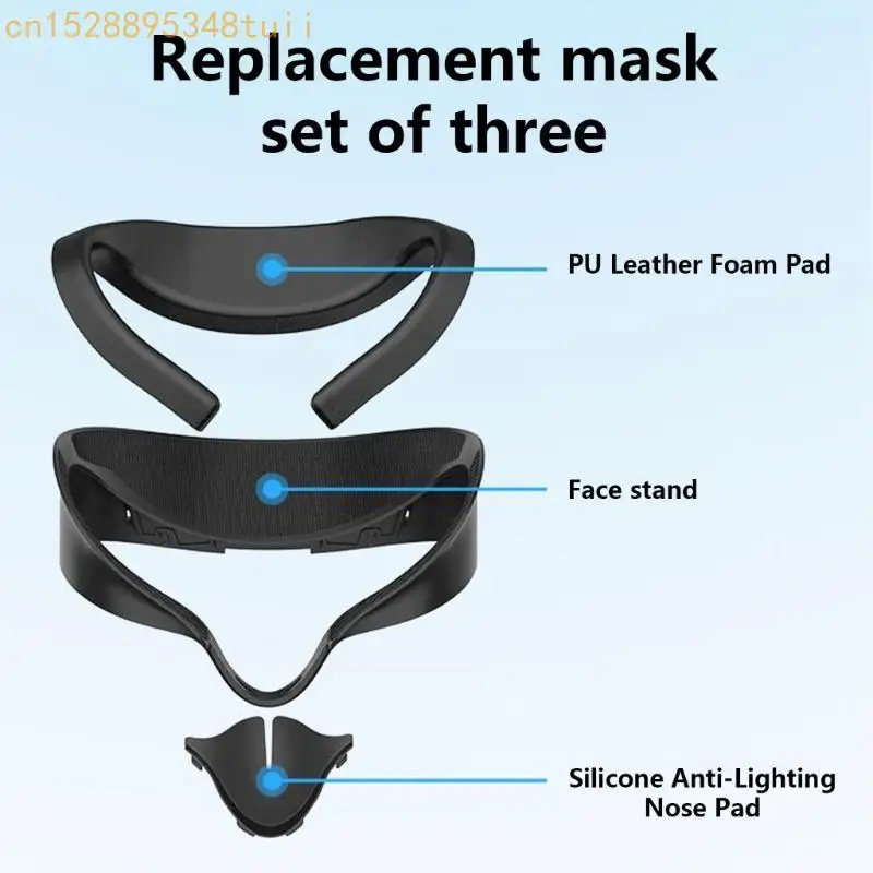 Instalación fácil almohadilla Y4QF para gafas auriculares 3S Diseño transpirable